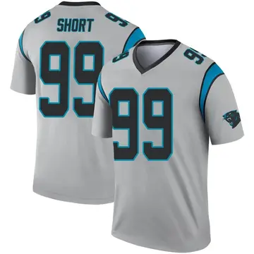 Carolina Panthers Kawann Short Silver Inverted Legend Jersey - Dingeas