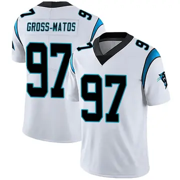 Yetur Gross-Matos Carolina Panthers Game-Used #97 Black Jersey vs